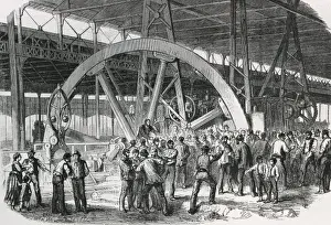 Economic Prints: The strike of Creusot of 1870. Meeting of factory