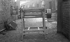 Strimping Machine at Battersbys hatworks
