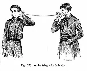 Images Dated 22nd January 2018: STRING TELEPHONE 1880