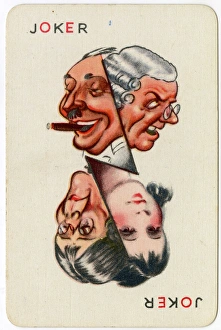 Images Dated 24th May 2016: Strip tease card game - Joker card