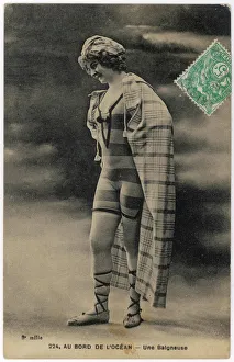 Striped Bathing Costume