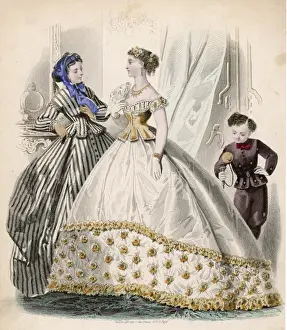Corselet Prints: Striped Dress 1866