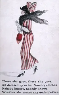 Striped Dress Circa 1918