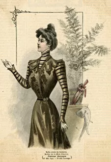 Scallop Gallery: Stripey Sleeves 1899