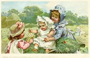 Stroefer. Young children in the fields. Anon. c1901. jpg
