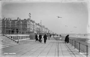 Seagulls Prints: Strolling Along the Hastings Seafront