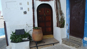 Images Dated 9th February 2012: Studded door in Rabat