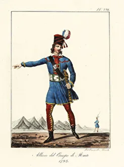 Encampment Prints: Student (officer) at the Revolutionary military school, Ecole de