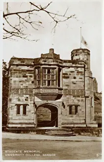 Students Prints: Students Memorial - University College, Bangor, Wales