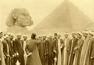 Students from mission school at Giza, Egypt
