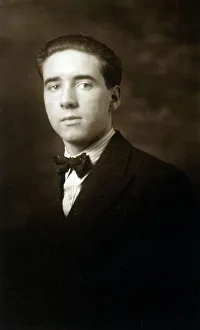 Pinstripe Prints: Studio head and shoulders portrait of Harry