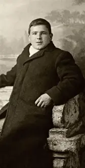 Studio photograph of a Belgian soldier