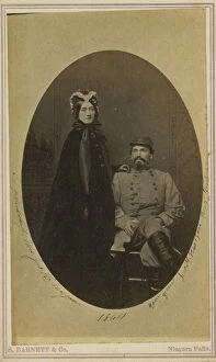 1864 Collection: Studio portrait, Captain & Mrs Crabtree