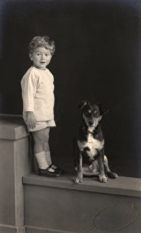 Dog Pup & Child