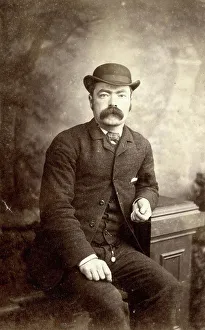 Studio portrait of a man on a carte de visite