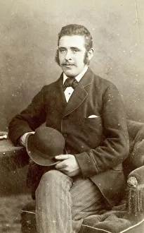Studio portrait of a man on a carte de visite