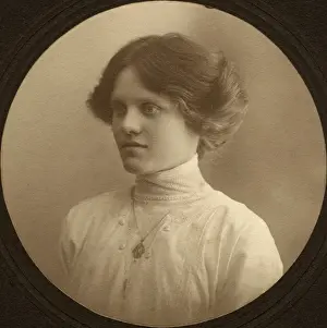 Studio portrait of a young woman
