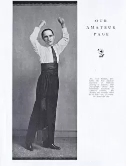 Images Dated 11th May 2016: A study of the ballroom dancer Cecil Reuben, in Spanish cost
