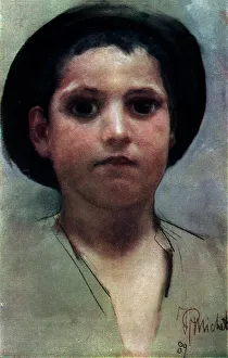 Paolo Prints: Study of a Boy's Head