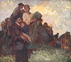 Fathers Prints: Study For The Flight From Belgium