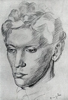 Chalk Collection: Study of a Head