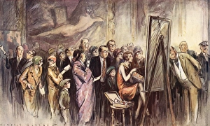 Images Dated 9th October 2017: A study of students day at the National Gallery