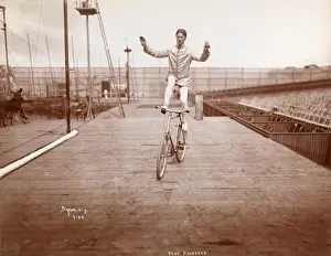 Stunt cyclist