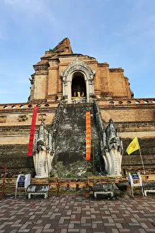 Images Dated 25th November 2012: Stupa, Wat Chedi Luang temple, Chiang Mai