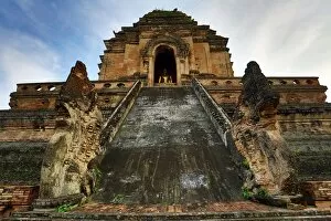 Images Dated 25th November 2012: Stupa, Wat Chedi Luang temple, Chiang Mai, Thailand