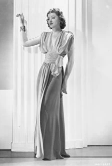 Myrna Gallery: A stylish evening gown designed by Dolly Tree for Myrna Loy