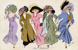 Five stylish ladies of the Place Vendome, Paris, France