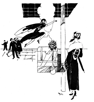 Images Dated 26th July 2016: Stylish young lady practises her hurdling at the station