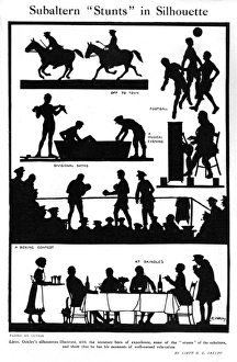 Stunts Collection: Subaltern Stunts in Silhouette by H. L. Oakley