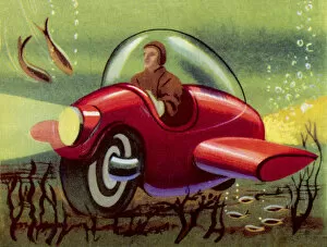 Science Fiction Collection: Submarine Motorbike