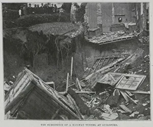 Guildford Prints: Subsidence of Railway Tunnel at Guildford