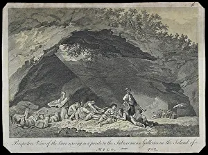 Subterranean galleries in the Island of Milo