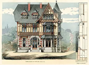 Liege Prints: SUBURBAN VILLA, LIEGE