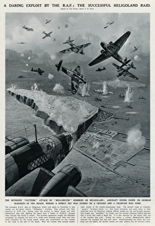 Images Dated 11th March 2017: Successful Heligoland raid by G. H. Davis