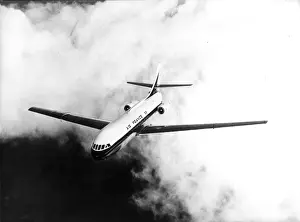 Sud Aviation Caravelle in flight in Air France markings