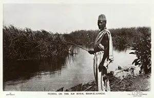 Angler Prints: Sudan - Fishing on the Jur River, Bahr El Ghazal