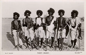 Spears Collection: Sudan - A group of Hadendoa Warriors