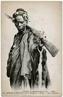 Sudanese Chief with rifle - East Africa