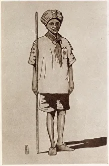 A Sudanese member of the Engineer Corps. Date: 1936