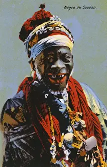 Smiles Prints: Sudanese old man with a very toothy grin