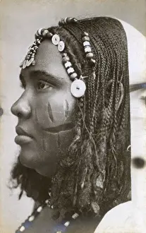 Sudanese woman with decorative cuts