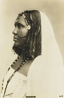 Cuts Prints: Sudanese woman with decorative cuts