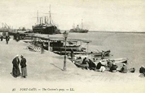 Leon Collection: The Suez Canal Custom's Quay, Port Said, Egypt