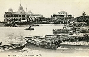 Leon Collection: Suez Canal Docks, Port Said, Egypt