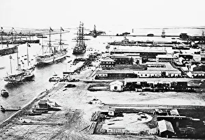 Suez Canal at Port Said, Egypt, Victorian period