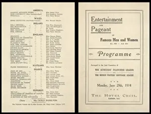Franchise Prints: Suffrage Actresses Franchise League